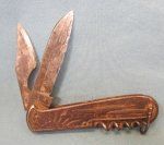 Japanese WWII, Soldiers Patriotic Pocket Knife,