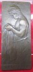 French WWI Patriotic Bronze Plaque, Les Poux (Lice)