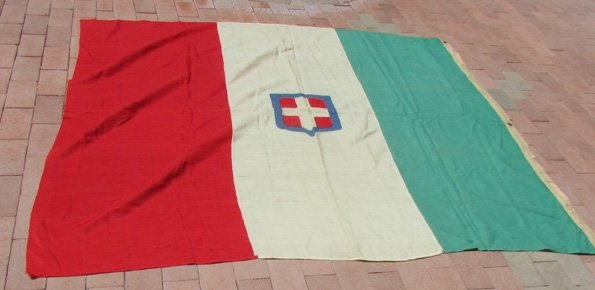  Italian WWII Wool Flag, 5 x 6 Feet — image 5