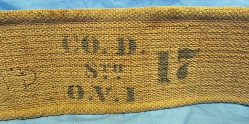  US Spanish American War 8th Ohio Inf Identified Cartridge Belt, Hurlburt Mfg — image 3