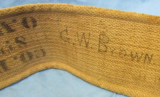  US Spanish American War 8th Ohio Inf Identified Cartridge Belt, Hurlburt Mfg — image 4