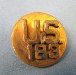 US Pre WWII Army Screwback Enlisted Disc, US 183