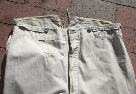  German Pre WWI, White  IssueTrousers, 1906 B.A.G. — image 3