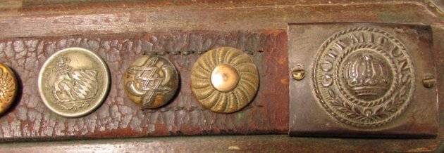  German WWI Hate Belt Prussian Enlisted Buckle, 30 Pieces of Insignia Plus a Buckle — image 3