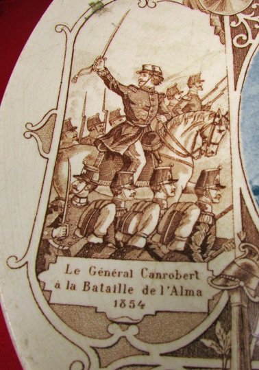 French Crimean War, Italian Campaign, Marshall Canrobert Decorative Plate — image 6