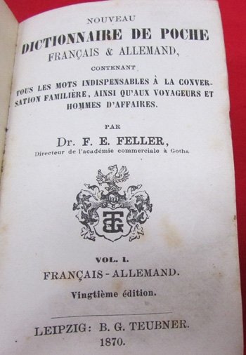  German, Franco-Prussian War, German to French Dictionary, 1870 — image 4