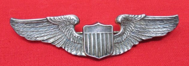  US WWII USAAF 3 Inch Pilot Wings, Blackington, Sterling — image 2