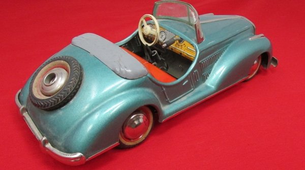  German, Post WWII, Clockwork Mercedes Roadster, US Zone Germany — image 4