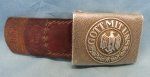 German WWII Army EM Pebbled Aluminum Buckle & Tab, 1936 …