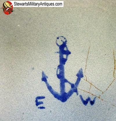  Japanese WWII Enameled Steel Navy Bowl, Battlefield Recovered — image 2