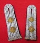 German WWI Prussian Pioneer Officers Shoulder Boards, Pair