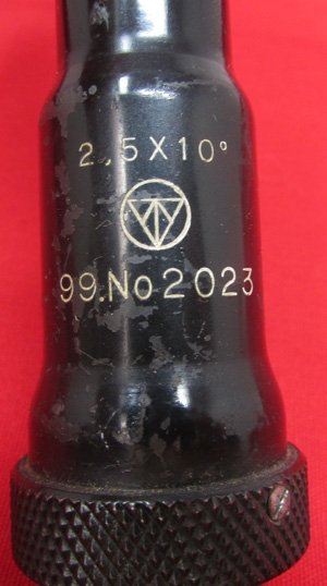  Japanese WWII, 2.5 Power Sniper Scope & Case — image 6