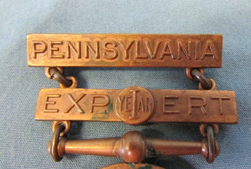  US Pre WWI, Pennsylvania NG Expert Marksmanship Badge, 1st Year — image 3