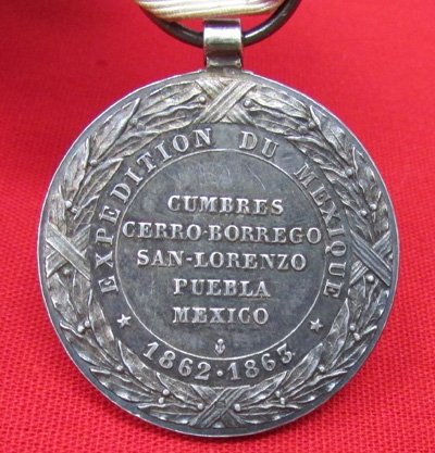  French 2nd Empire, Mexican Intervention Campaign Medal 1862/1863 — image 5