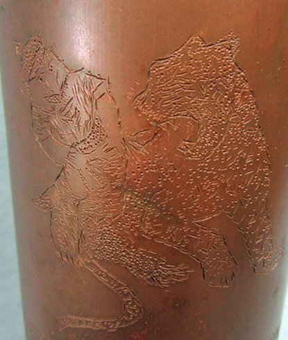  French WWI 75mm Shell Vase, US 141st Aero Squadron, France 1918 — image 4