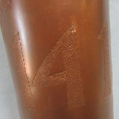  French WWI 75mm Shell Vase, US 141st Aero Squadron, France 1918 — image 5