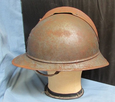  French WWI Engineer Corps Adrian Helmet Shell, — image 4