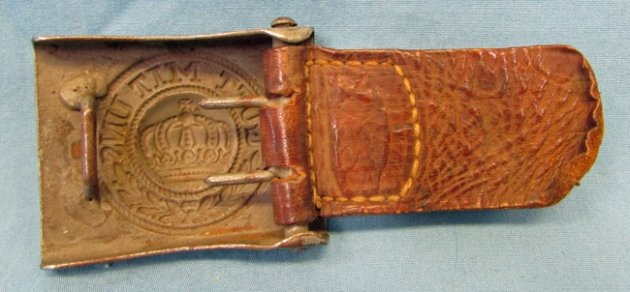  German WWI M1915 Prussian Enlisted Buckle and Leather Tab — image 4