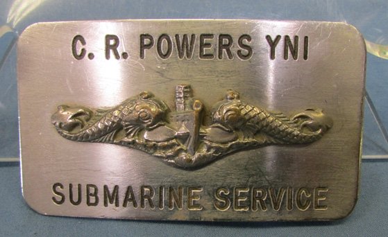 US Cold War Era, Submarine Sailors Souvenir Buckle — image 2