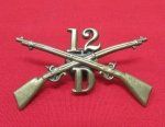 US Spanish-American War, 12th Infantry Enlisted Hat Device