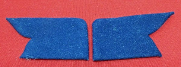  Japanese WWII Enlisted Military Band Collar Tabs, Pair — image 2