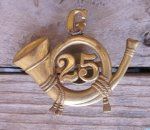 US Spanish-American War, 25th Infantry Field Music Hat Insignia, Buffalo …