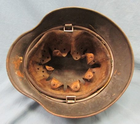  German WWII M1935 Luftwaffe Double Decal Helmet, SE64 — image 5