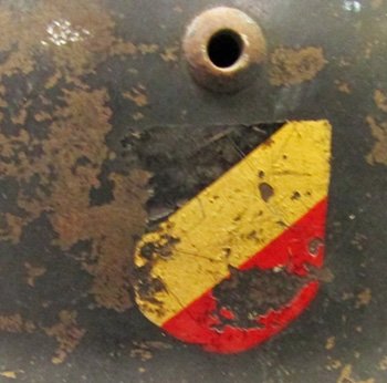  German WWII M1935 Luftwaffe Double Decal Helmet, SE64 — image 7