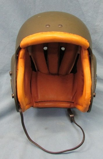  US  Army 1950's QM2C Football Type Helmet & Electronics, Near New — image 2