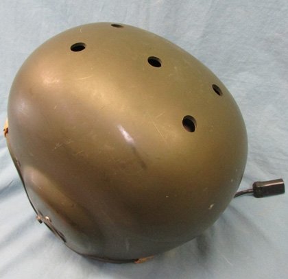 US  Army 1950's QM2C Football Type Helmet & Electronics, Near New — image 4