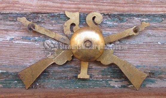  US Spanish-American War, 25th Infantry Enlisted Hat Device, Buffalo Soldiers — image 3