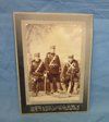 Japanese Meiji Era Russo-Japanese War Cabinet Card, 3 Army Officers