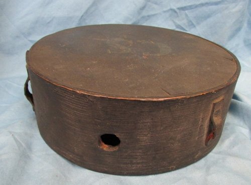  US Pre Civil War, Connecticut State Militia Wooden Drum Canteen — image 4
