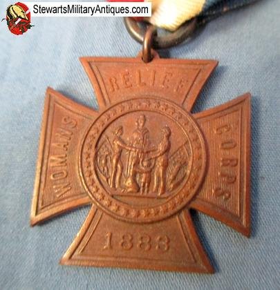  US Civil War GAR Womans Relief Corps Medal, 1888 — image 3