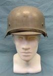 German WWII M1935 Steel Helmet, ET66
