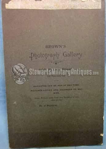  US Spanish-American War Cabinet Photo, 1899 Campaign Hat, 8th Corps Badge — image 4