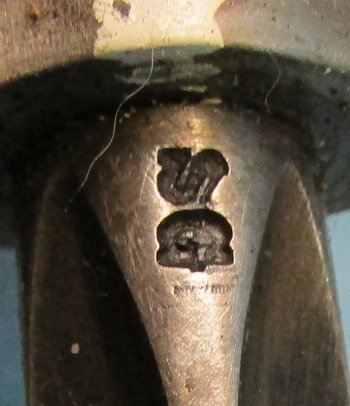  French WWI 1886-16 Lebel Bayonet & Frog, Shrapnel Damaged Scabbard — image 5