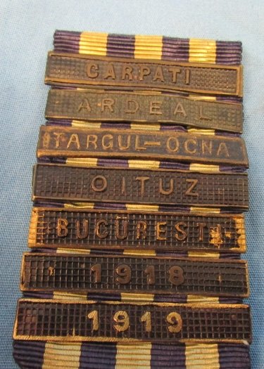  Romanian WWI Commemorative War Medal, Seven Clasps — image 3