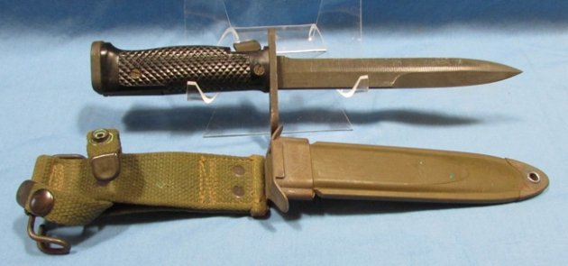  US Cold War Era M14 Rifle M6 Bayonet & Scabbard, MILPAR Mfg — image 4