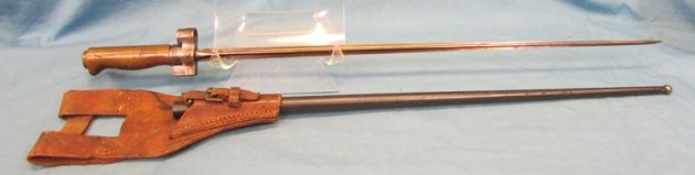  French WWI 1886/16 Lebel Bayonet & Frog. 282nd Combat Eng. Souvenir Lot — image 3