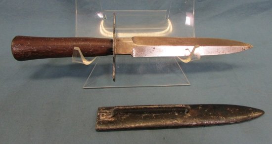 French WWI, M1916 Fighting Knife & Scabbard — image 6