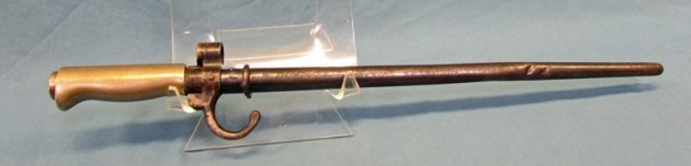  French WWI 1886/1916 Lebel Rifle Bayonet, Veterans Estate — image 2