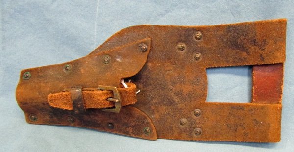  French WWI Era Leather Lebel Bayonet Frog — image 2