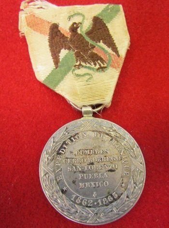  French 2nd Empire, Mexican Intervention Campaign Medal 1862/1863 — image 4