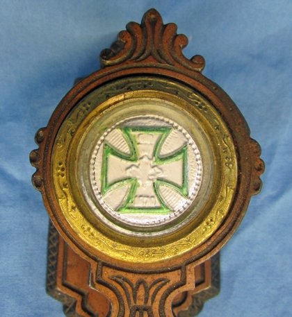  German Franco-Prussian War Veterans 1870 Iron Cross Door Plaque, Mail Holder? — image 4