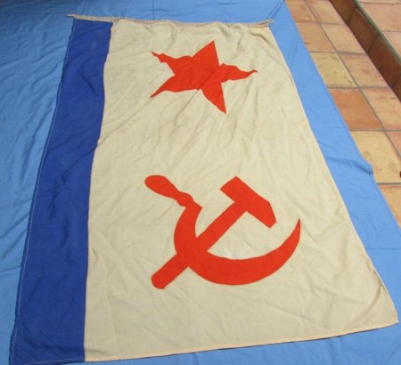  Soviet Cold War Naval Ensign, 68 x 43 Inches, 1987 — image 3