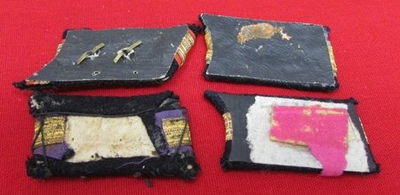  Japanese WWII Imperial Navy Officer 4 Piece Collar Rank Lot — image 4