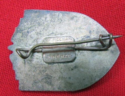  Italian WWII, Railway Unit Badge, Pinback — image 4