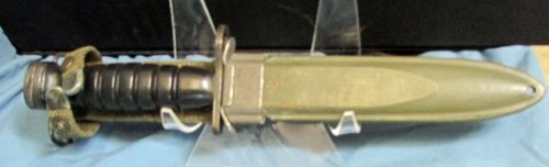  US Rubber Handled M4 Carbine Bayonet, Imperial Mfg,  M8 Scabbard — image 2