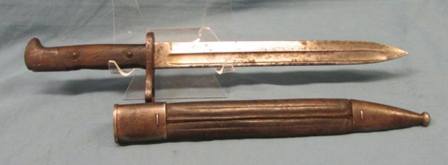  Spanish M1893 Mauser Bayonet & Scabbard, German Mfg, Simson & Suhl — image 4